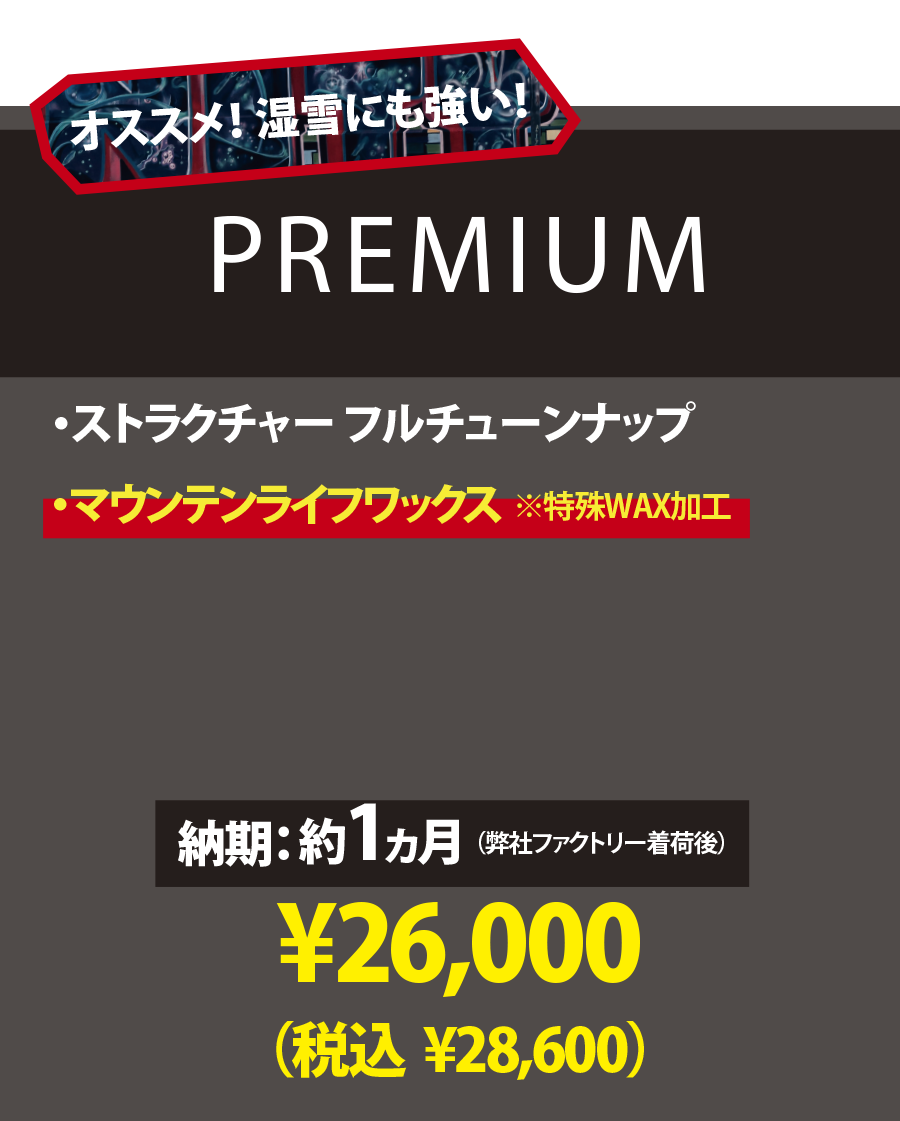 【使用済みボード専用 チューンナップメニュー】PREMIUM
